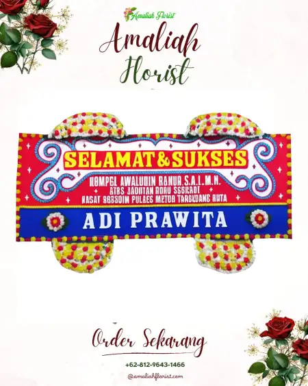 Papan Bunga Ucapan Selamat Kepohkencono